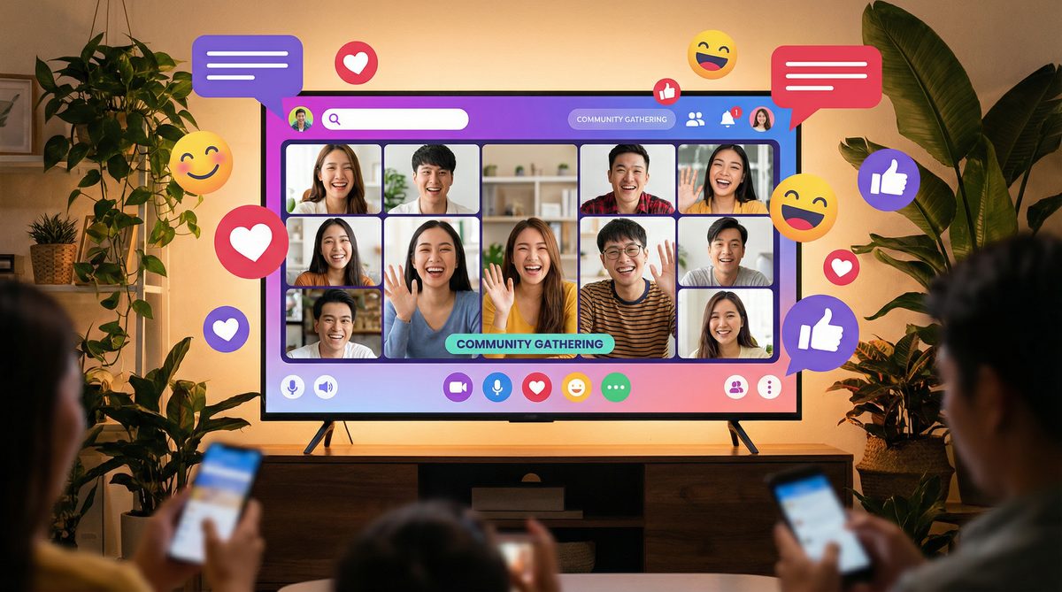 免费看片视频社区互动场景